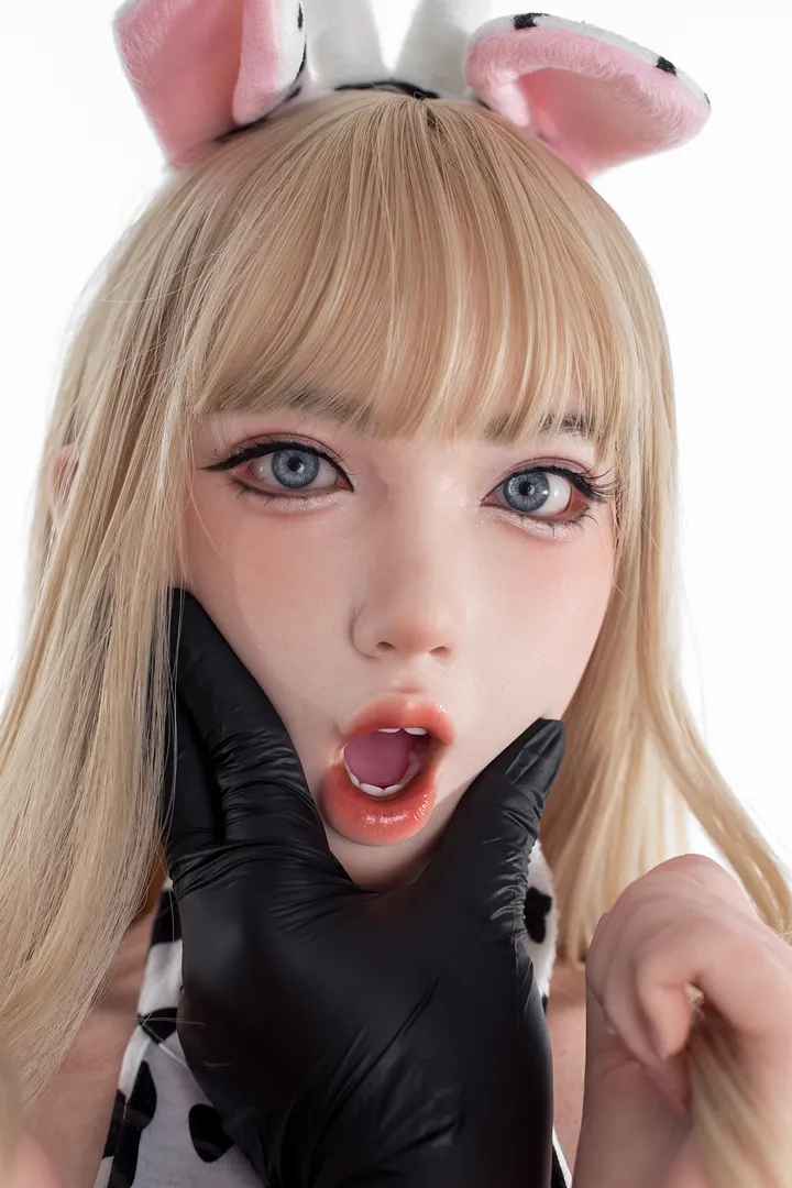 162cm (5ft4) Eカップ リアル肌質感 シリコン ラブドール Wenwen, ROS ヘッド 99B